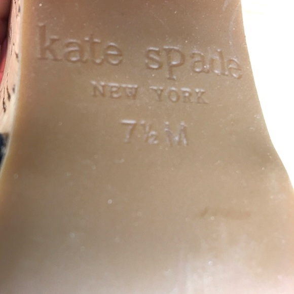 New Kate Spade ♠️ Gerry Platform Floral   Leather Multicolor Sandals size 7.5 - Picture 10 of 12